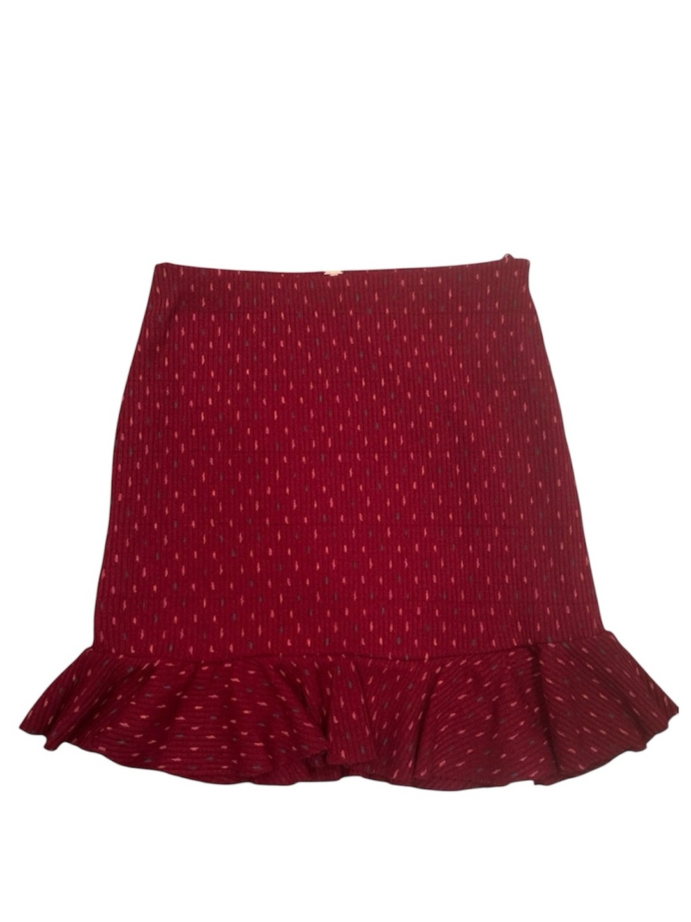 Free People Set the Mood Ruffle Skirt Flare Hem Sx S
